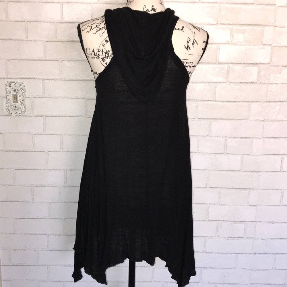 Little black tunic dress/ swimsuit coverup - Picture 2 of 5